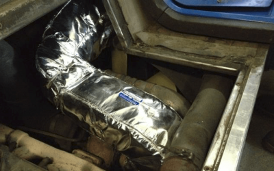 Insulation blankets for engine exhaust designed to conserve energy