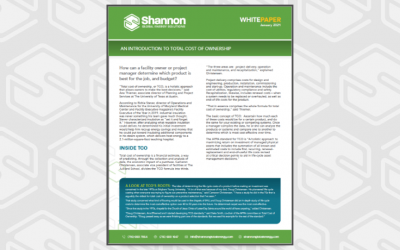 Shannon White Paper: Learn the basics of calculating total cost of ownership