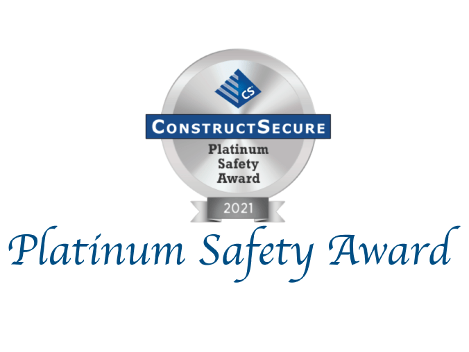 Shannon earns Platinum Safety Award from ConstructSecure
