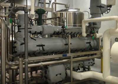 Pasteurizer with Shannon GES Insulation Blankets