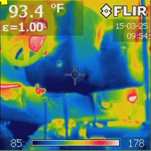 Thermographic Image Showing Quality Insulation Blanket