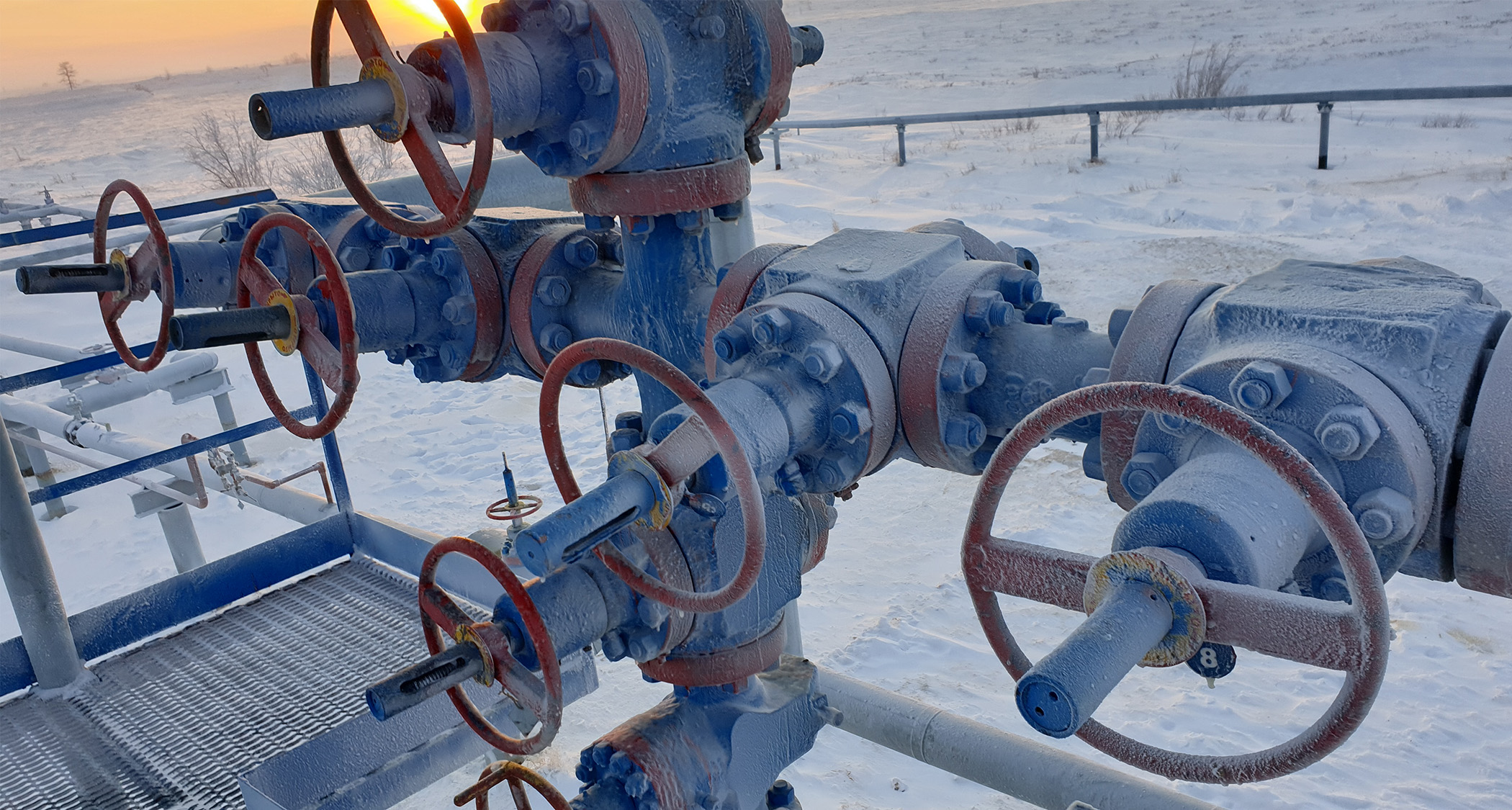 cold & snow environment, freeze valves on gas pipeline