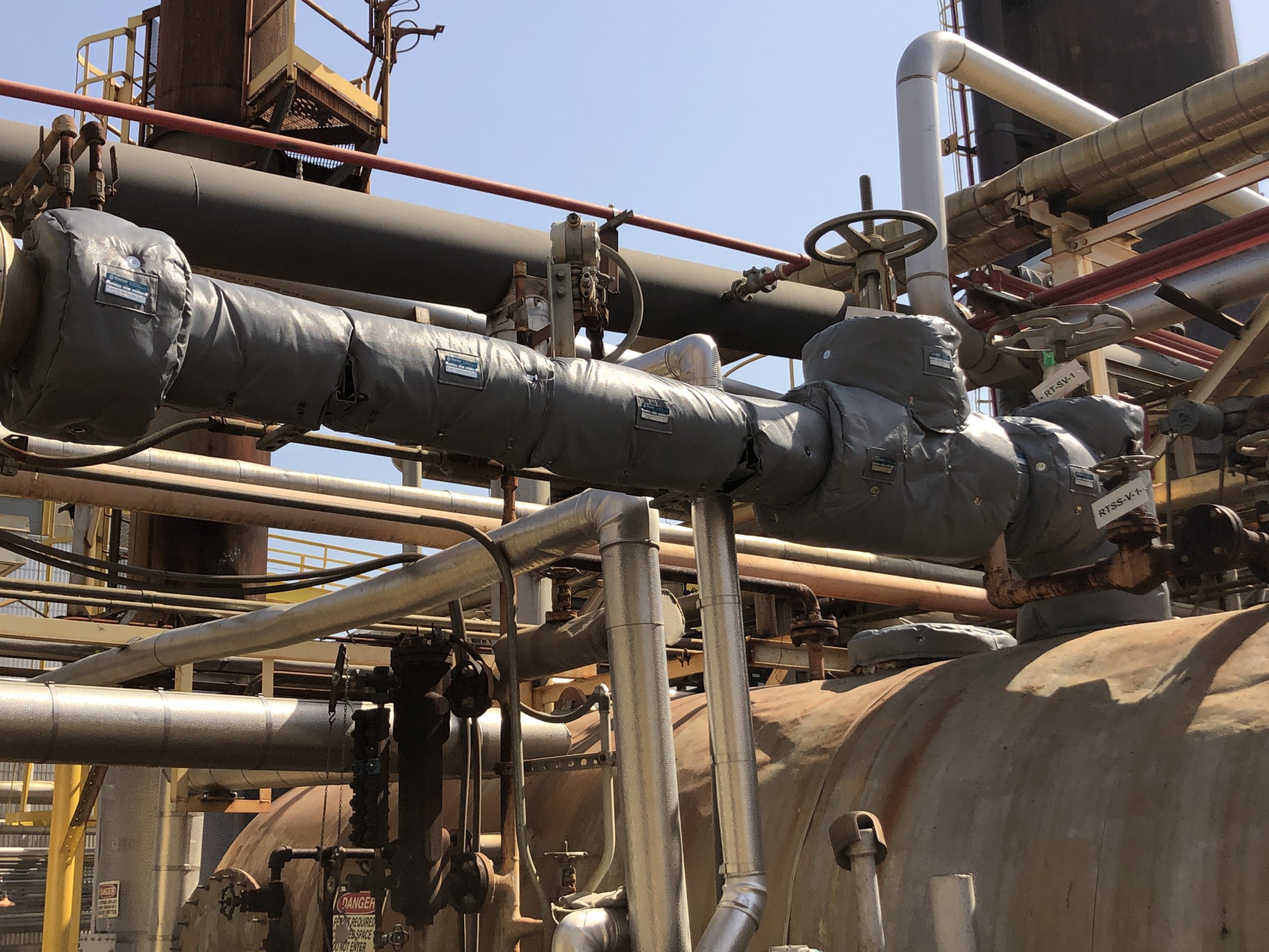 asphalt plant - installed insulation photo