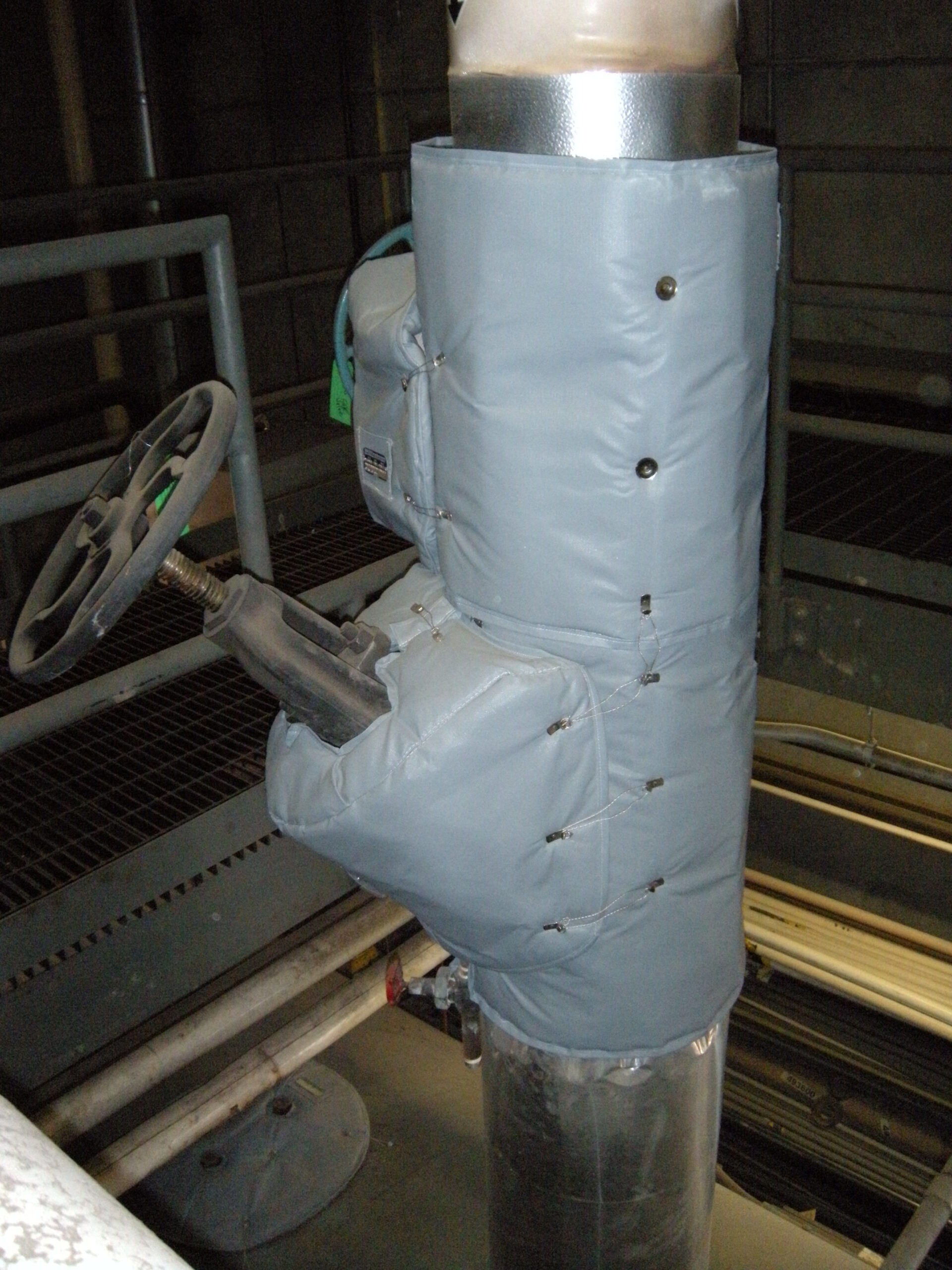 Check Valve and Gate Valve with Shannon Insulation Blankets, jackets, covers