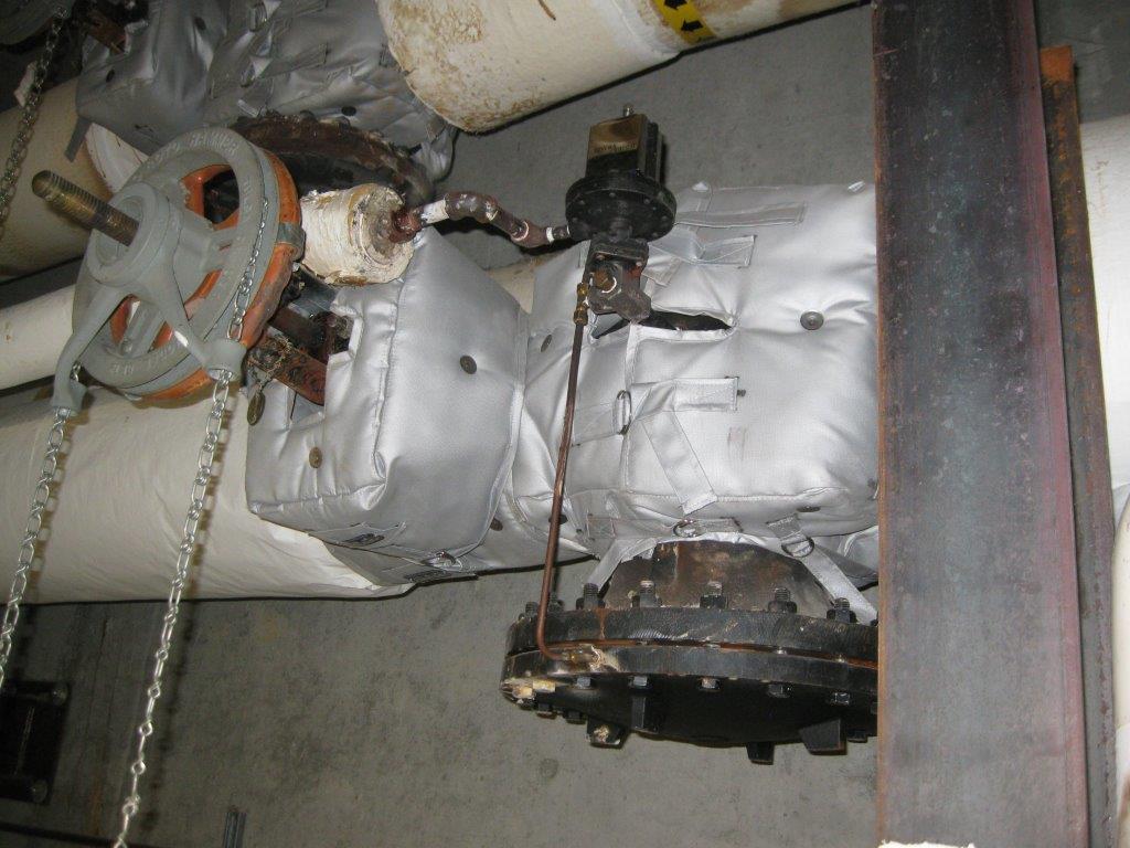 Thermographic image After Picture - showing cooler surface Temperature of insulated Asphalt Heater with Shannon Insulation System at 93 F