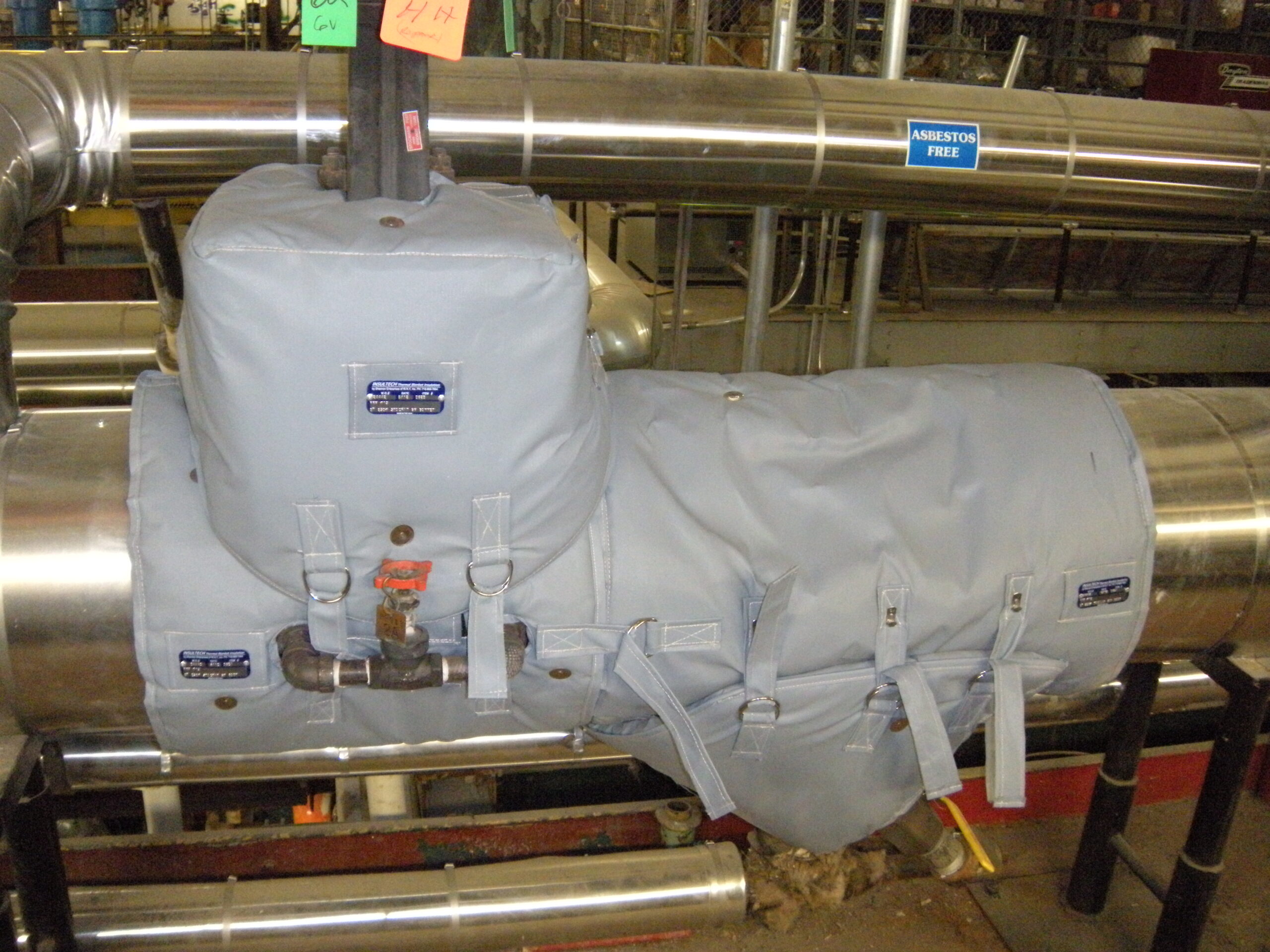 gate valve - strainer insulation blanket, valve jacket